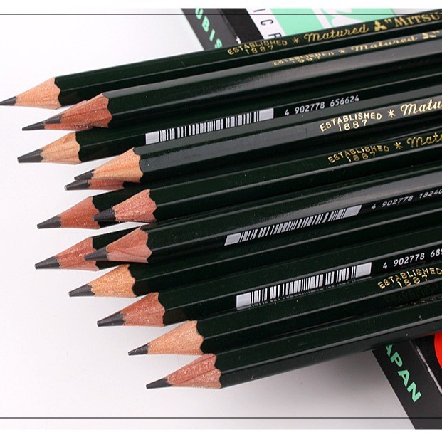 UNI9800三菱美术绘图素描铅笔木质铅笔12支